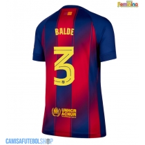 Camisa de time de futebol Barcelona Alejandro Balde #3 Replicas 1º Equipamento Feminina 2025-26 Manga Curta